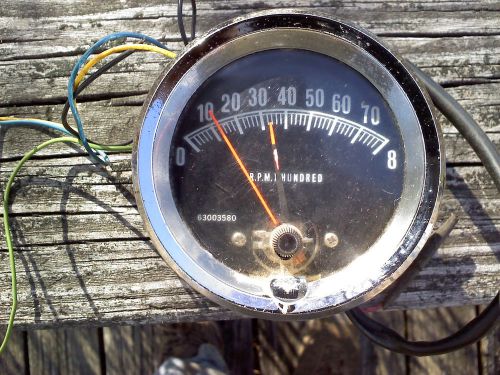 Vintage 0-8000 rpm rac tachometer rite autotronics corp tach 8k hot rat rod