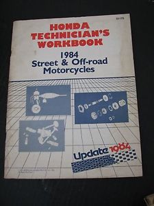 1984 honda technicians workbook street and offroad