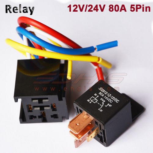 12v 24v volt 80a 5pin dc amp spdt car relays car starter auto relay universal