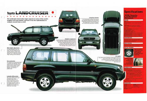 1998 toyota landcruiser / land-cruiser amazon imp brochure