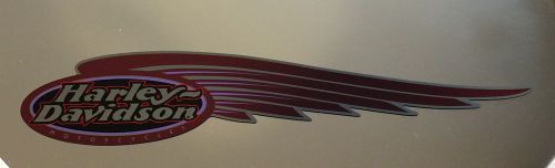 Oem harley davidson fuel tank decal maroon and silver  13774-00 left side only!