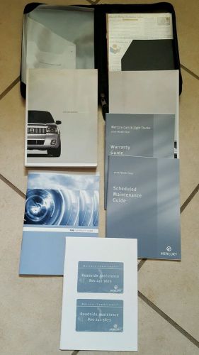 2006 mercury mariner complete factory owners manual set with case