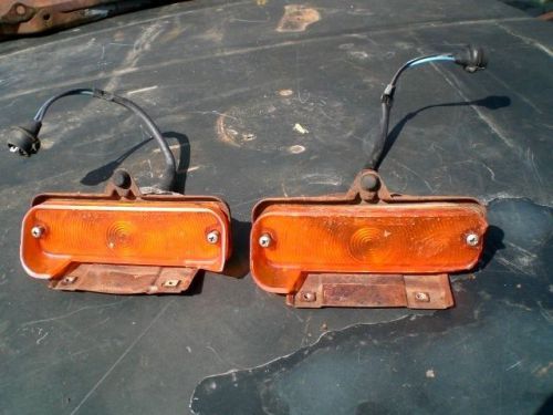 65 chevelle malibu el camino ss front turn signal housings left right oem set