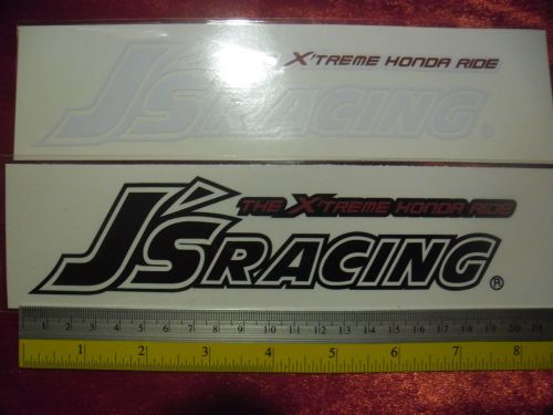 2 jdm j&#039;s racing di-cut sticker decals aftermarket racing sponsor.