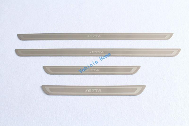 Chrome door sill scuff plate guards sills for vw jetta vento mk5 2007-2010