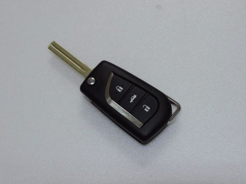 New flip uncut ignition master key entry remote head fob power gate for rx330