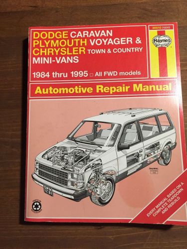 Haynes 84-95 dodge chrysler plymouth mini van automotive repair manual 30010