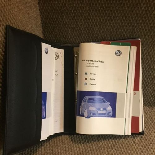 2006 volkswagen vw golf gti original owners manual w/ sound system guide + case