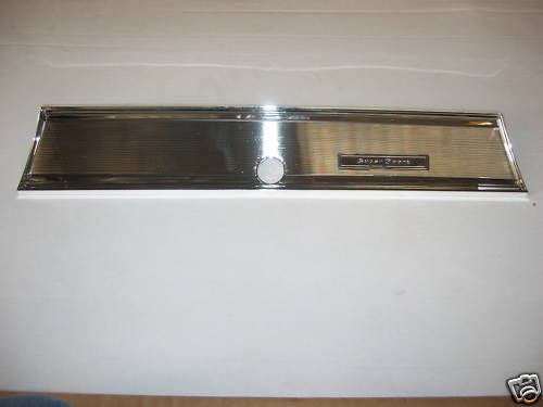 67 chevelle super sport glove box plate bezel