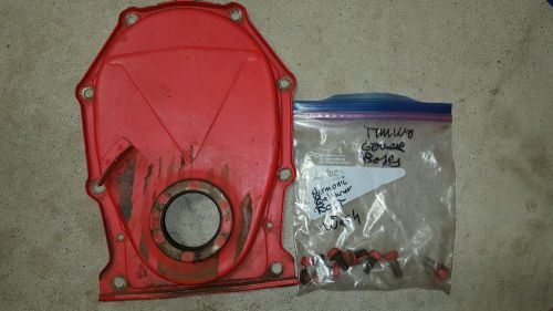 1969 mopar 383 big block original timing chain cover with original bolts