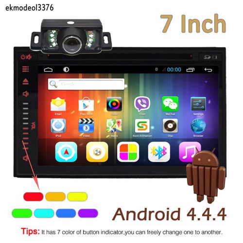 7&#039;&#039; gps navi hd double 2din car stereo dvd player bt ipod mp3 android4.4+camera