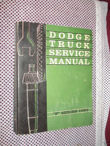 1960 dodge truck service manual original shop book rare