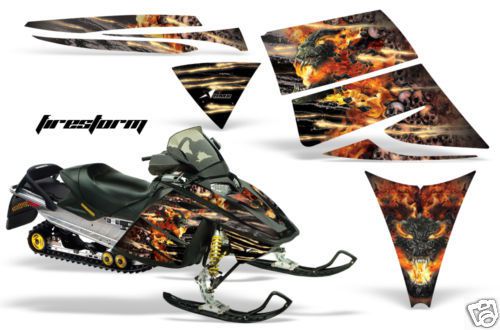 Skidoo rev snowmobile sled graphics wrap ski sticker fs