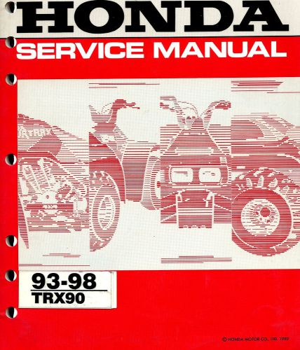 1993 to 1998 honda trx90 atv service manual -trx 90-honda-trx90 atv