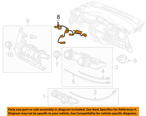 Honda oem 2015 fit cluster switches-wire 79590t5ra01