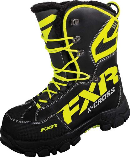 2016 fxr x-cross adult blk/hivis warm winter snow boots-6.5 -7-10- 10.5 - 11- 13