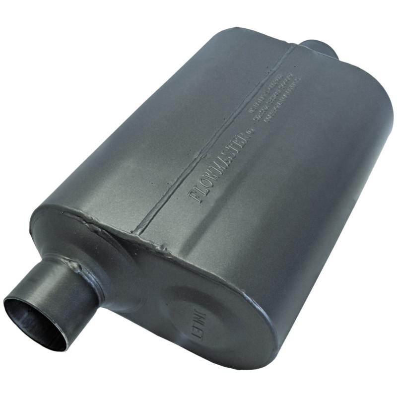 Flowmaster super 44 series muffler 409s - 2.50 offset in / 2.50 center out -