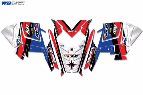 Decal wrap graphic kit sled stickers snowmobile polaris pro 600/800 rush 2011+ f