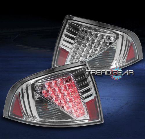 Led altezza tail brake lights lamps chrome for 00 01 02 03 sentra ca gxe se-r xe