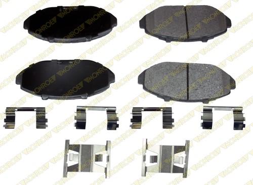 Monroe fx748 brake pad or shoe, front-monroe prosolution semi-metallic brake pad