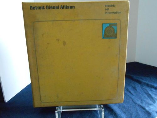 Detroit diesel electric set information manual circa 1970&#039;s