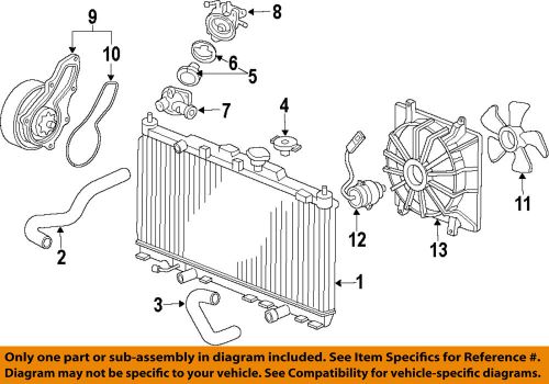 Honda oem 06-11 civic-engine coolant thermostat housing 19320rnaa50