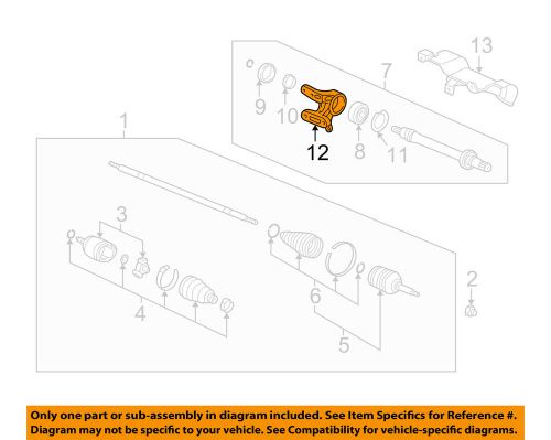 Honda oem drive axles-front-support 44502s6mj00