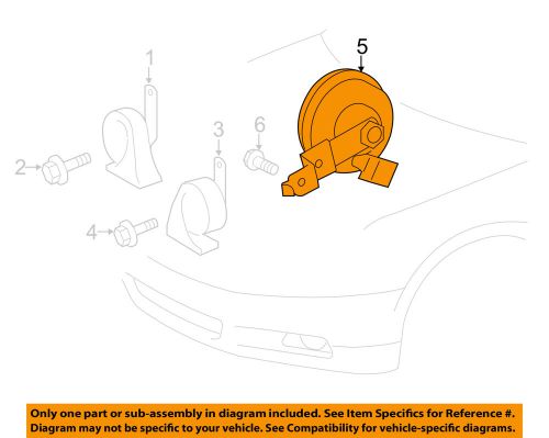 Lexus toyota oem 07-14 ls460 anti-theft-horn 8656050010