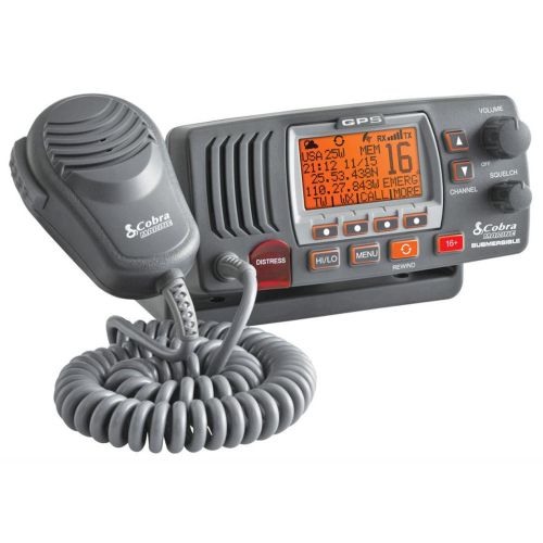 Cobra mr f77b fixed mount class d vhf radio - grey