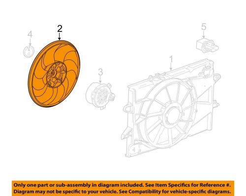 Gm oem-engine cooling fan blade 25952782