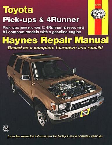 Toyota pickup trucks 1979-1995, 4runner 1984-1995 repair manual