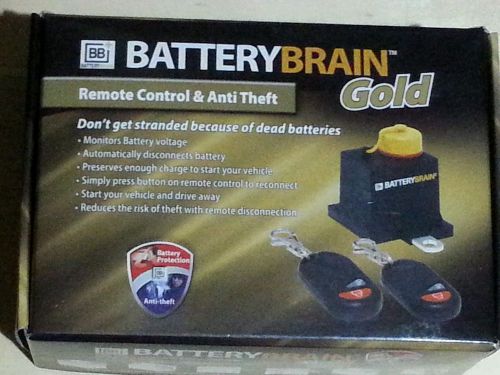 Battery brain gold remote control &amp; anti theft device 12v