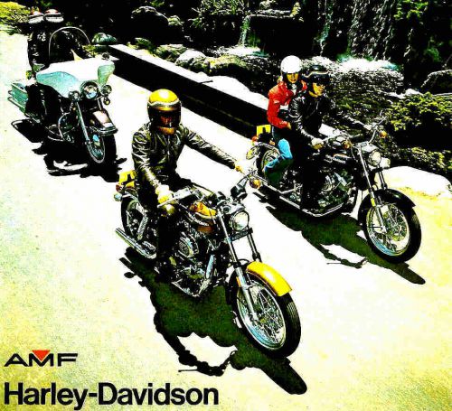 1975 harley-davidson v-twin brochure -xl1000-xlch1000-fx1200-fxe1200-flh1200