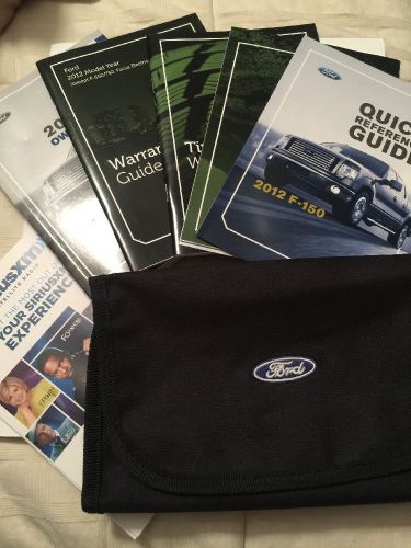 2012 ford f150  owner&#039;s manual set w/case free shipping!