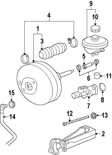 Porsche 98735592300 genuine oem booster assy