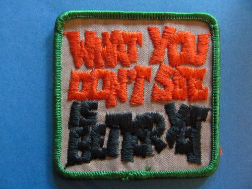 Vintage 70s  biker vest hat hippie jacket patch what you don&#039;t see is better yet