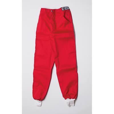 G-force racing driving pants single layer fire-retardant cotton medium red ea