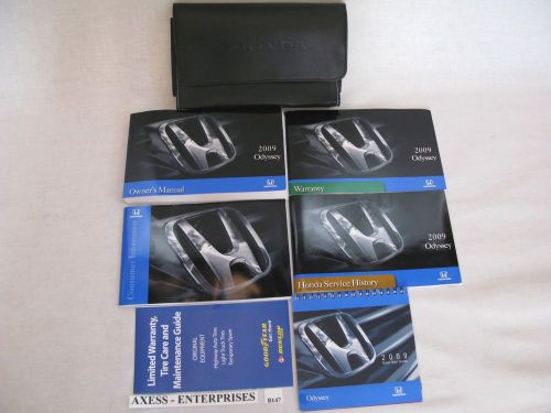 2009 honda odyssey lx ex ex-l  owners manuals books handbooks set + case # b147