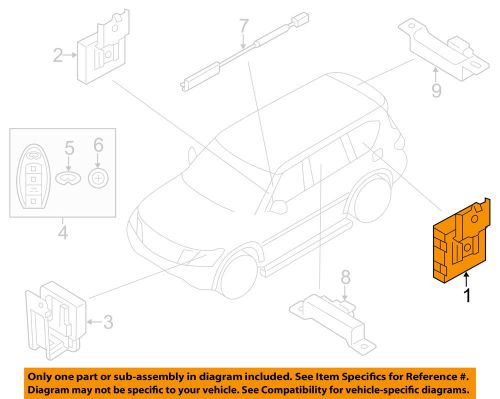 Infiniti nissan oem 11-13 qx56 keyless entry-control module 285951lp1a