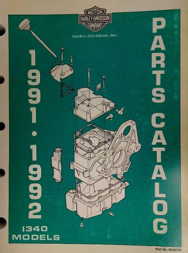 Harley-davidson factory parts manual 1991-1992 big twin pn99450-92