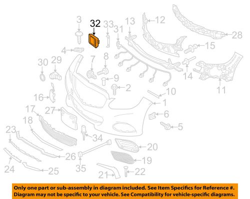 Mercedes mercedes-benz oem 13-15 ml350 lane departure warning-sensor 0009055103