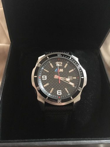 Bmw m watch sport wristwatch 80262365453 ronda swiss quartz.  with box