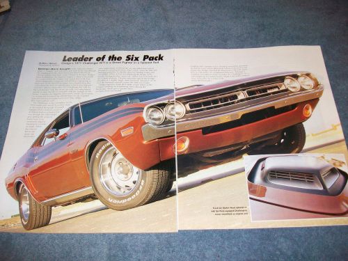 1971 dodge challenger r/t article &#039;leader of the six pack&#039;