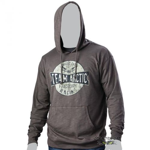 Arctic cat men&#039;s team factory racing hoodie sweatshirt pullover gray - 5269-56_
