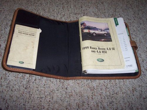 1999 land rover range rover owner owner&#039;s user manual se 4.0 hse 4.6 v8 4.0s