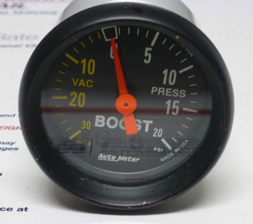 Used auto meter boost gauge autometer 2 1/6&#034; mechanical