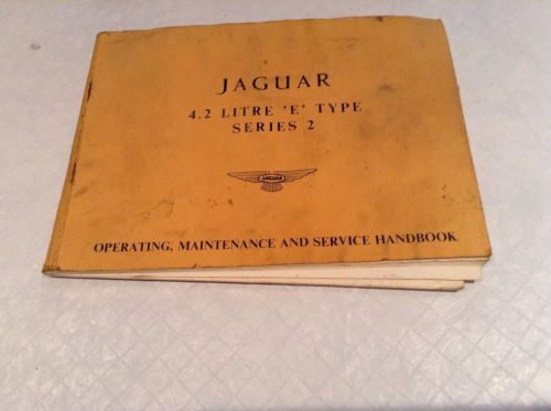 Jaguar xke owners manual 4.2 xk e series 2 type operating service handbook