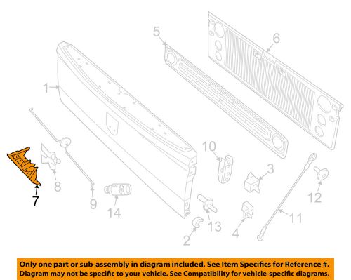 Ram chrysler oem 12-14 3500 tail gate-handle 68044904ag