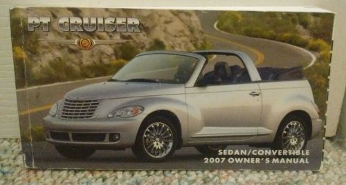 Chrysler pt cruiser sedan/convertible 2007 car owner&#039;s manual