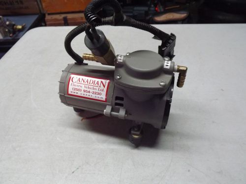 Electric vehicle vacuum pump 12vdc ev brake booster conversion thomas 107 cdc20